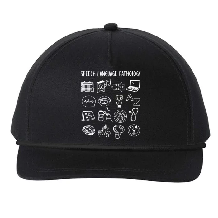 Speech Language Pathology Speech Therapy Awareness Snapback Five-Panel Rope Hat