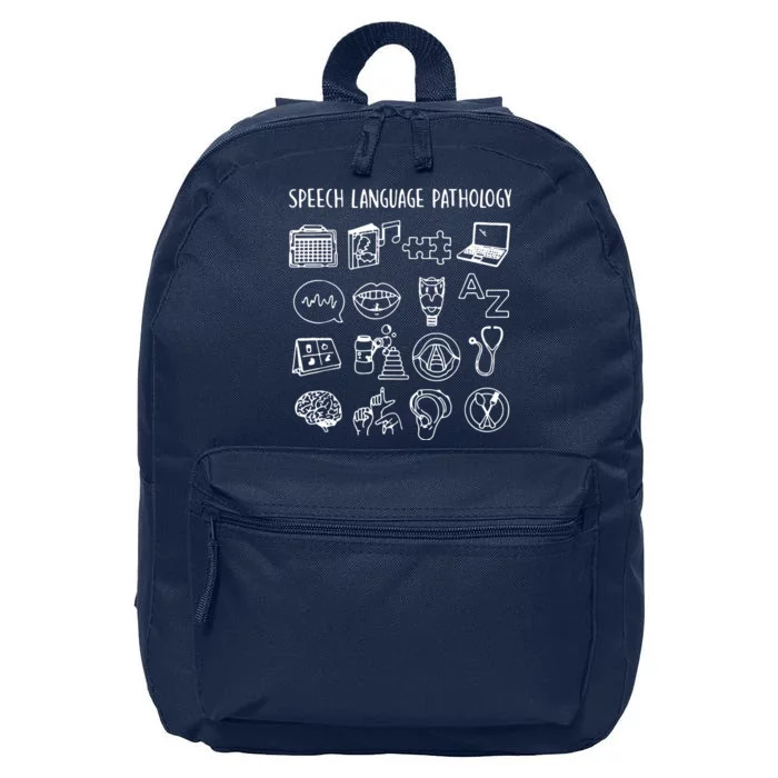 Speech Language Pathology Speech Therapy Awareness 16 in Basic Backpack