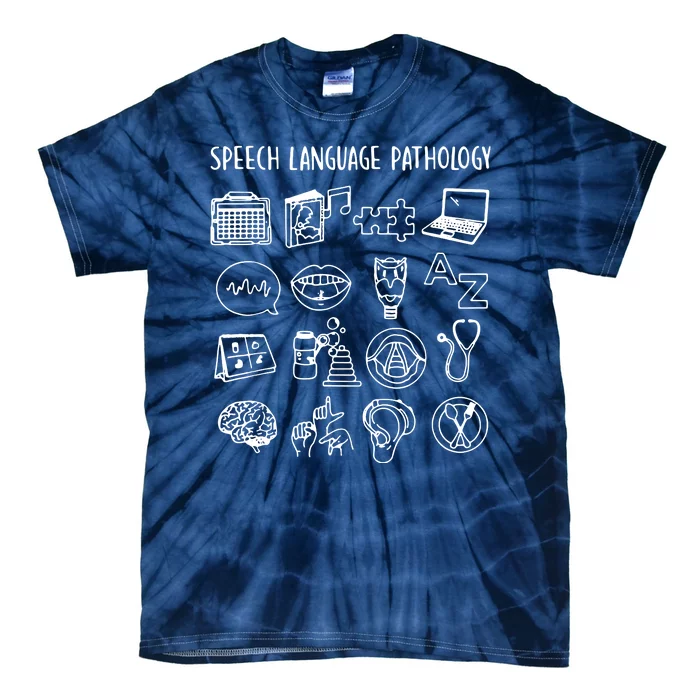 Speech Language Pathology Speech Therapy Awareness Tie-Dye T-Shirt