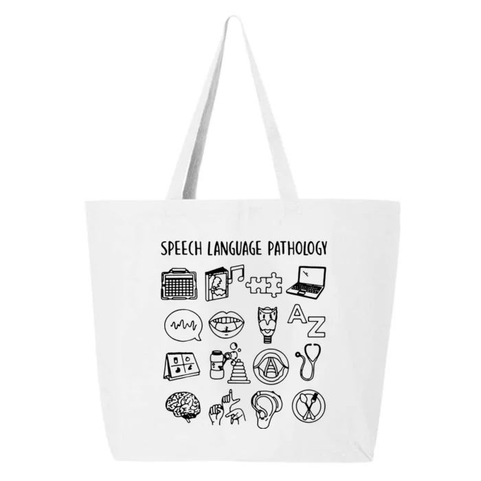 Speech Language Pathology Speech Therapy Awareness 25L Jumbo Tote