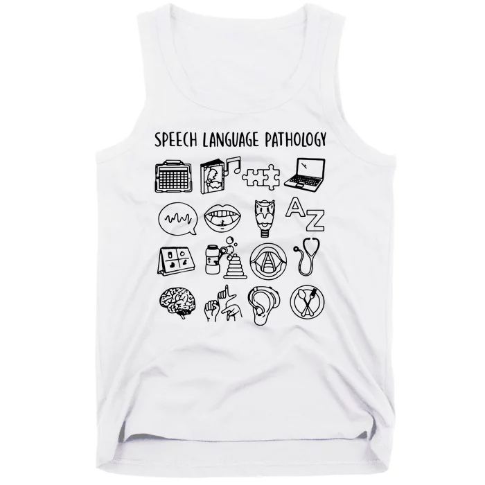 Speech Language Pathology Speech Therapy Awareness Tank Top