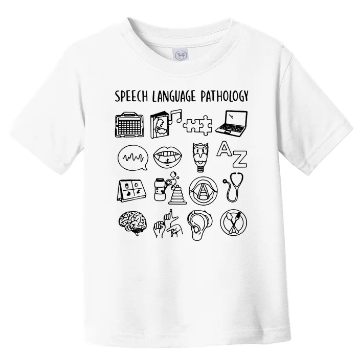 Speech Language Pathology Speech Therapy Awareness Toddler T-Shirt