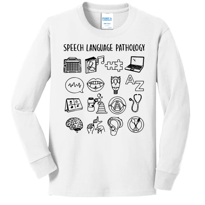 Speech Language Pathology Speech Therapy Awareness Kids Long Sleeve Shirt