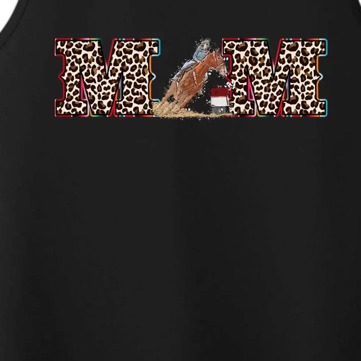 Serape Leopard Pattern Rodeo Cow Horse Barrel Racing Mom Cute Gift Performance Tank