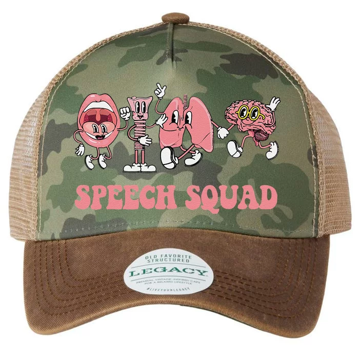 Speech Language Pathologist Slp Speech Squad Therapy Gift Legacy Tie Dye Trucker Hat