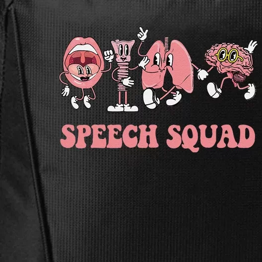 Speech Language Pathologist Slp Speech Squad Therapy Gift City Backpack