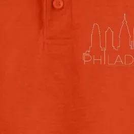 Skyline Line Philadelphia City Dry Zone Grid Performance Polo