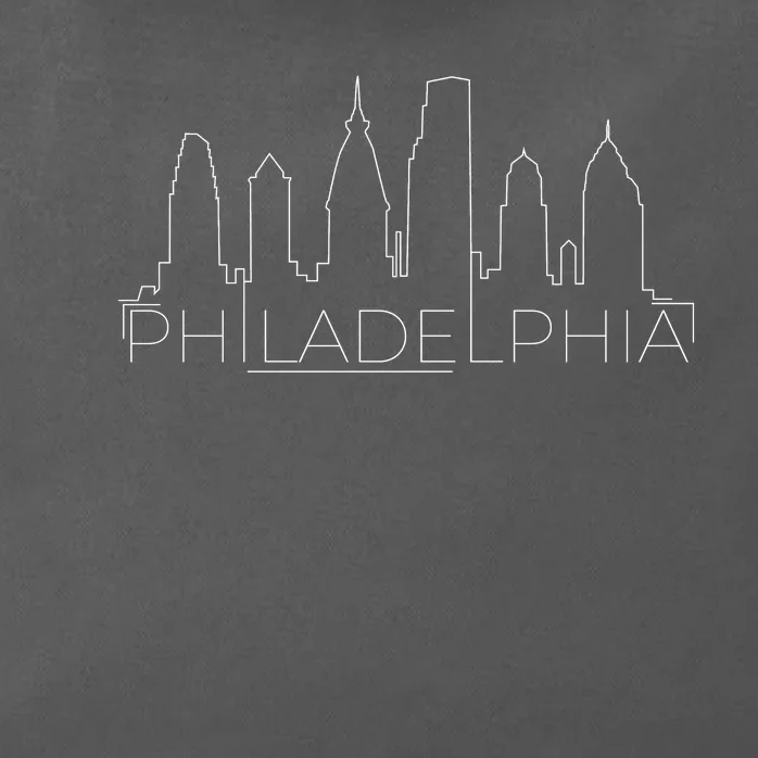 Skyline Line Philadelphia City Zip Tote Bag