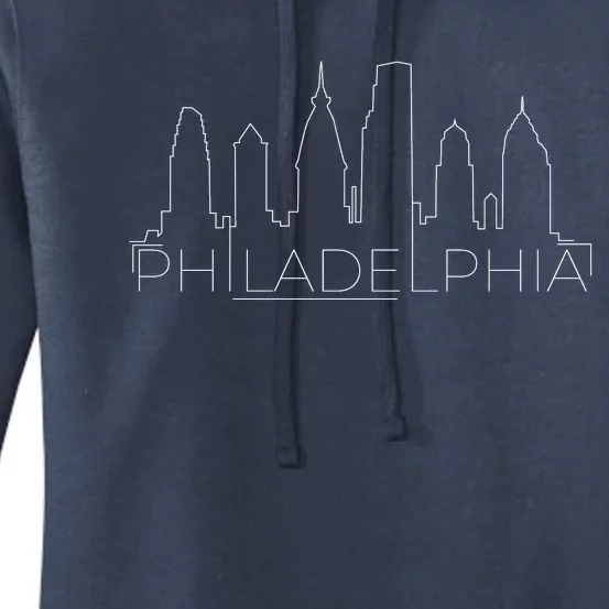 Skyline Line Philadelphia City Women's Pullover Hoodie