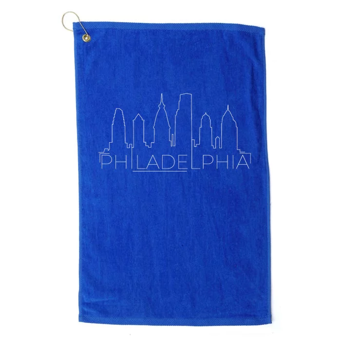 Skyline Line Philadelphia City Platinum Collection Golf Towel