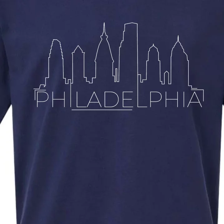 Skyline Line Philadelphia City Sueded Cloud Jersey T-Shirt