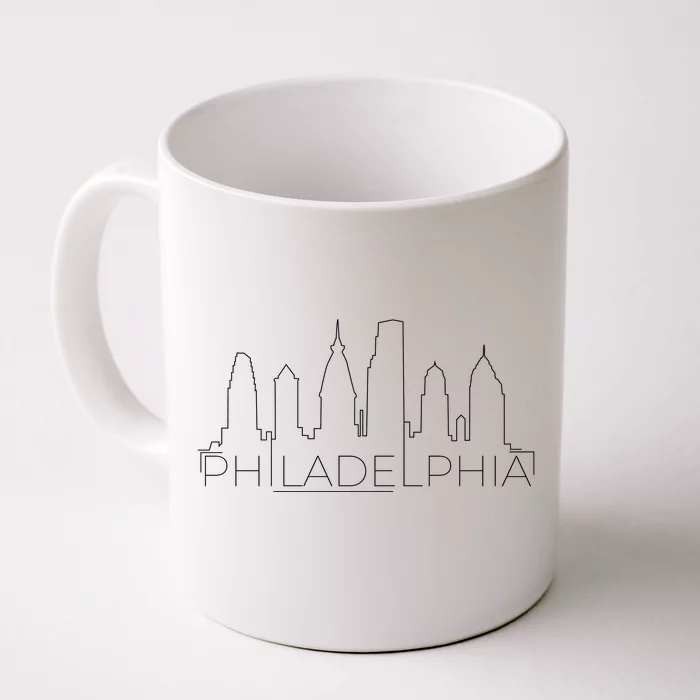 Skyline Line Philadelphia City Front & Back Coffee Mug