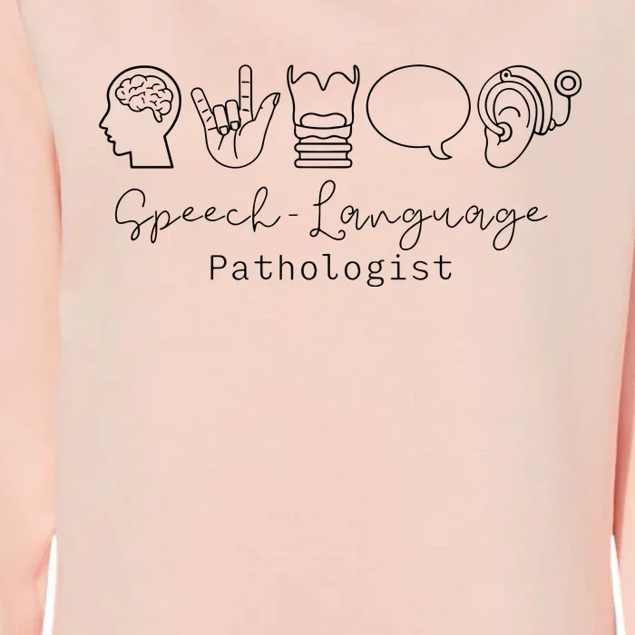 Speech Language Pathologist Sign Language Womens California Wash Sweatshirt