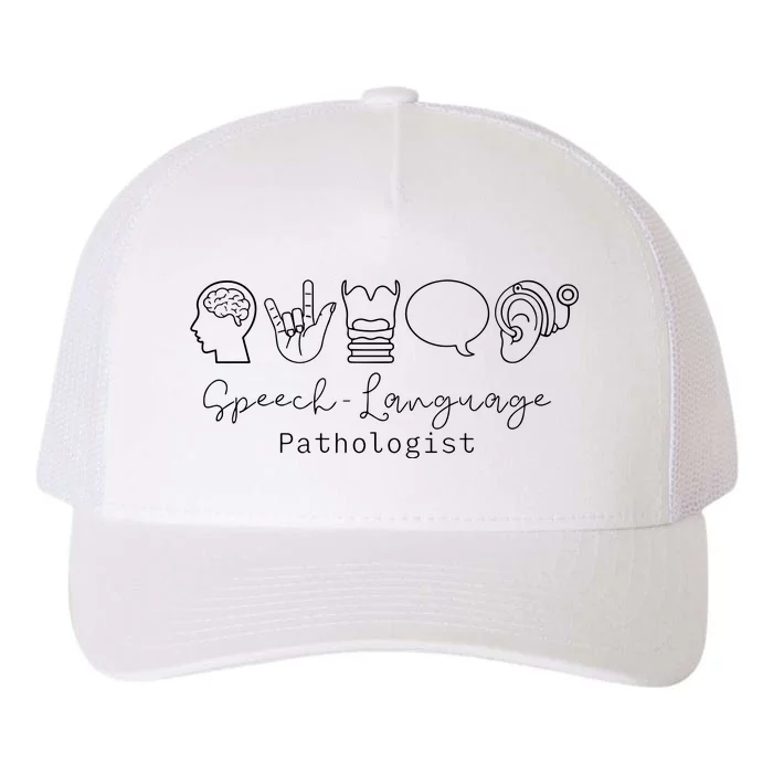 Speech Language Pathologist Sign Language Yupoong Adult 5-Panel Trucker Hat