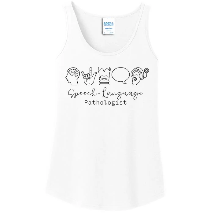 Speech Language Pathologist Sign Language Ladies Essential Tank