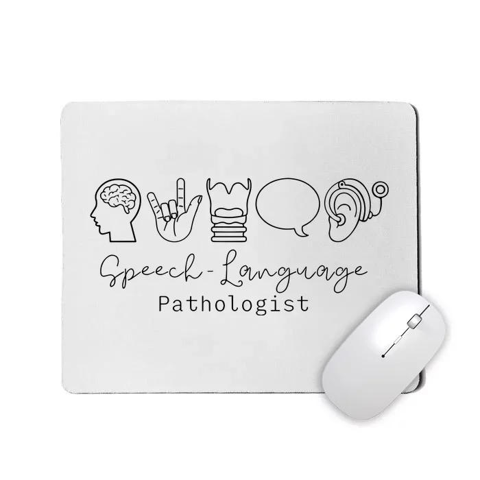 Speech Language Pathologist Sign Language Mousepad