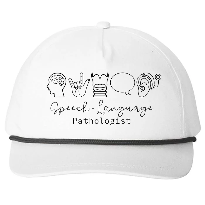 Speech Language Pathologist Sign Language Snapback Five-Panel Rope Hat