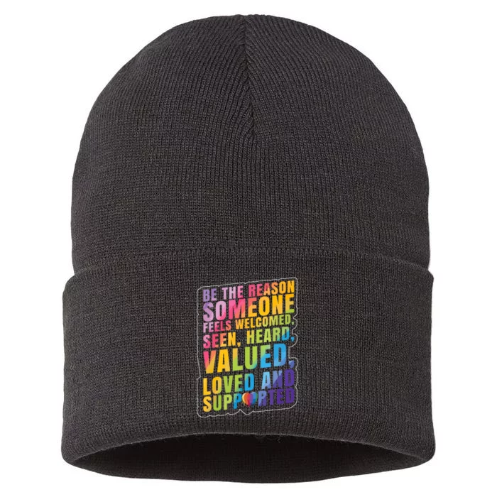 Support Lgbt Pride Month Sustainable Knit Beanie