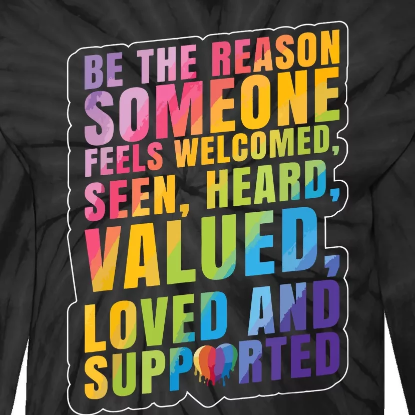 Support Lgbt Pride Month Tie-Dye Long Sleeve Shirt