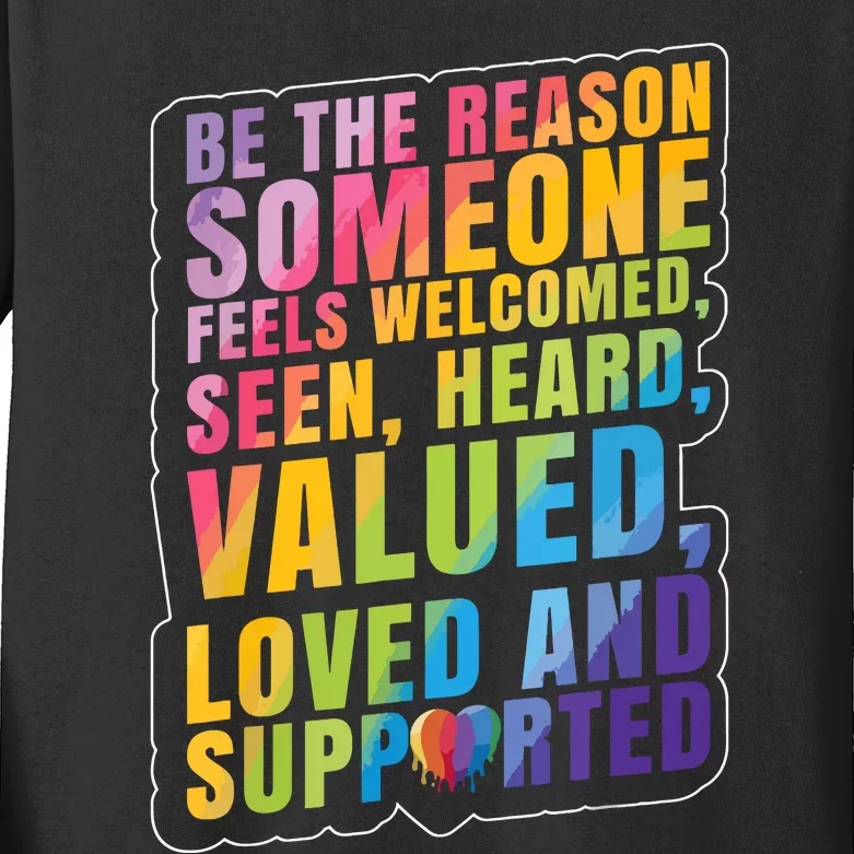 Support Lgbt Pride Month Kids Long Sleeve Shirt