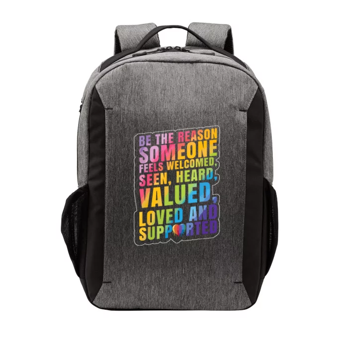 Support Lgbt Pride Month Vector Backpack