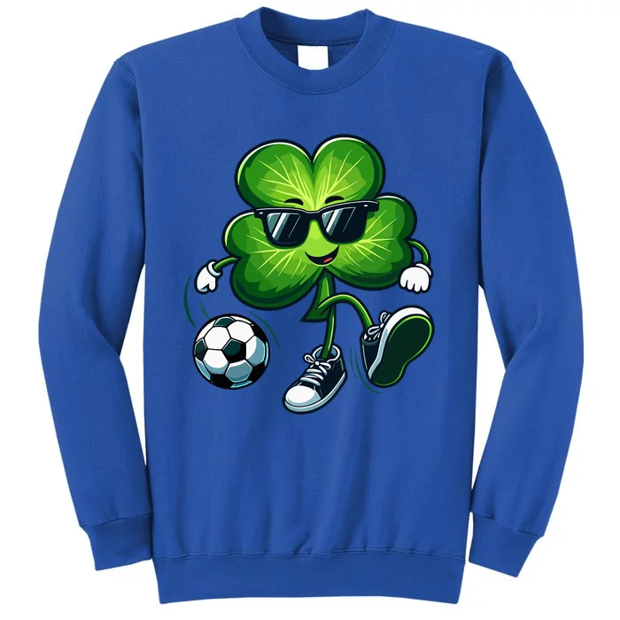 Soccer Lovers Players St Patricks Day Shamrock Tall Sweatshirt