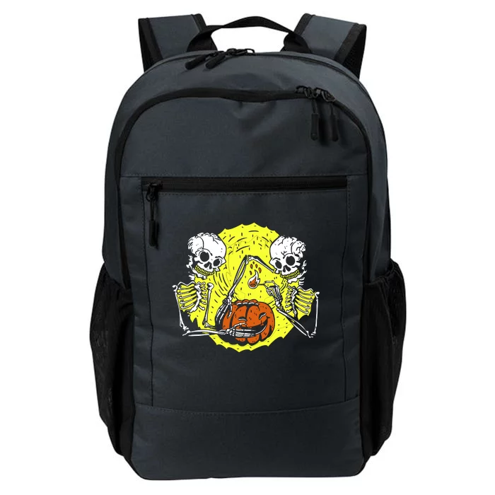 Skeletons Lighting Pumpkin Daily Commute Backpack