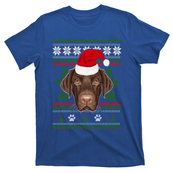 Santa Labrador Retriever Dog Holiday Ugly Christmas Xmas Gift T-Shirt