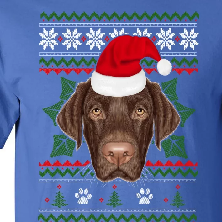 Santa Labrador Retriever Dog Holiday Ugly Christmas Xmas Gift Tall T-Shirt