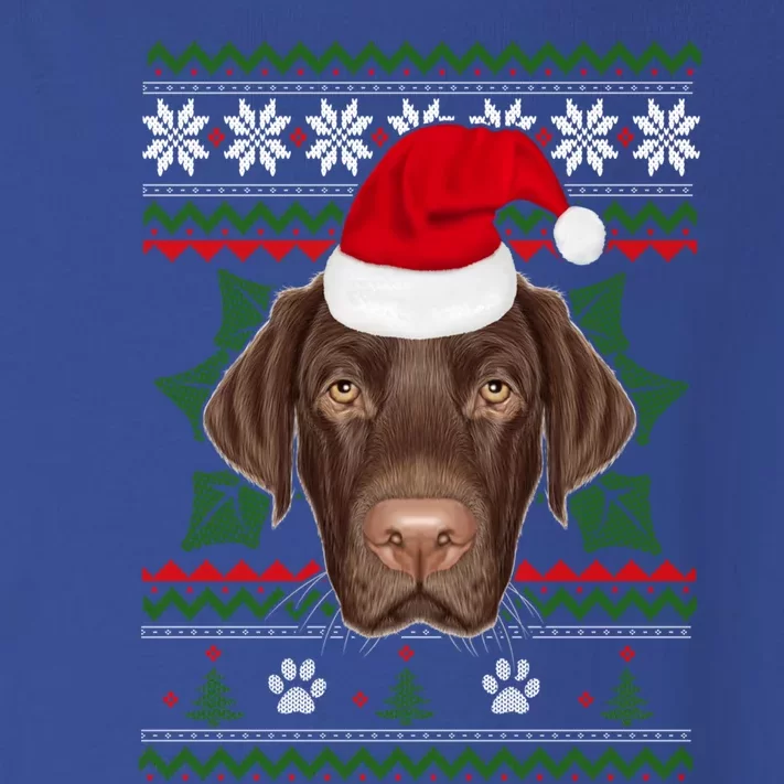 Santa Labrador Retriever Dog Holiday Ugly Christmas Xmas Gift Toddler Long Sleeve Shirt