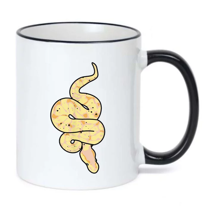 Snake Lover Reptile Banana Ball Python Funny Noodle Black Color Changing Mug