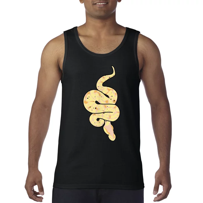 Snake Lover Reptile Banana Ball Python Funny Noodle Tank Top