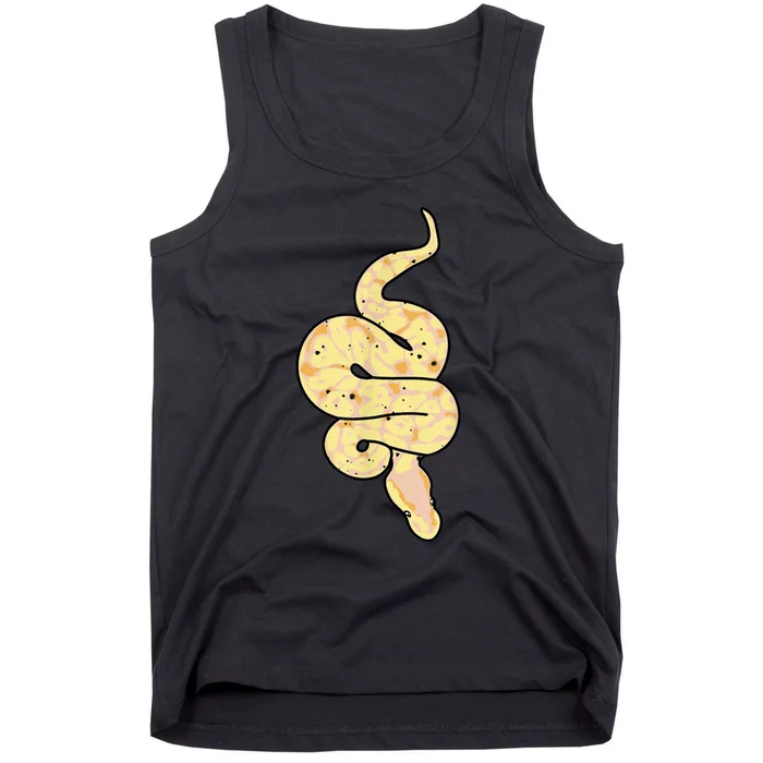 Snake Lover Reptile Banana Ball Python Funny Noodle Tank Top