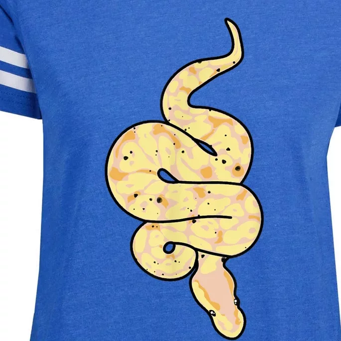 Snake Lover Reptile Banana Ball Python Funny Noodle Enza Ladies Jersey Football T-Shirt