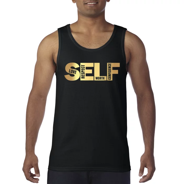 Self Love Respect Worth Confidence Motivational Tank Top