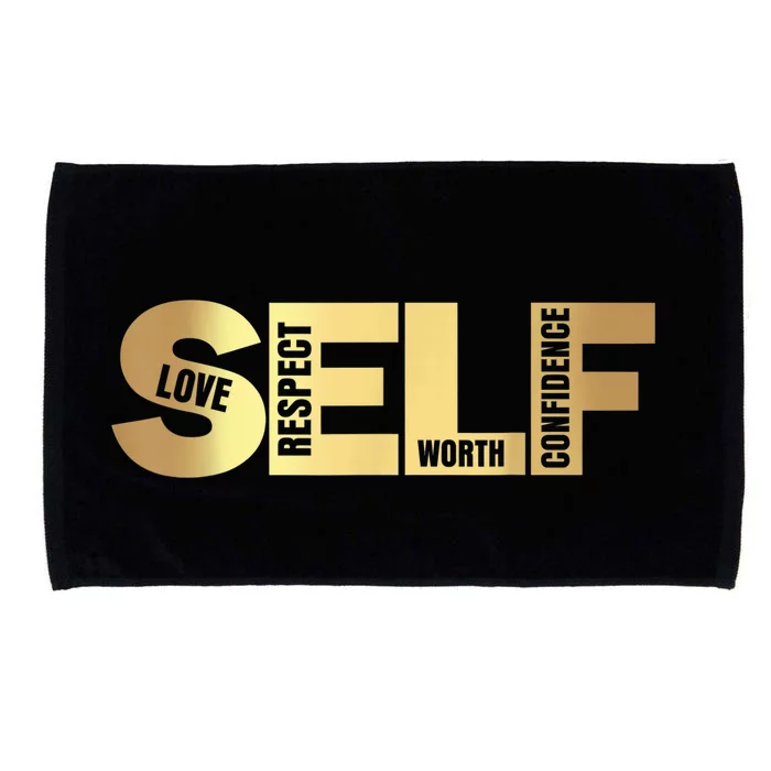 Self Love Respect Worth Confidence Motivational Microfiber Hand Towel