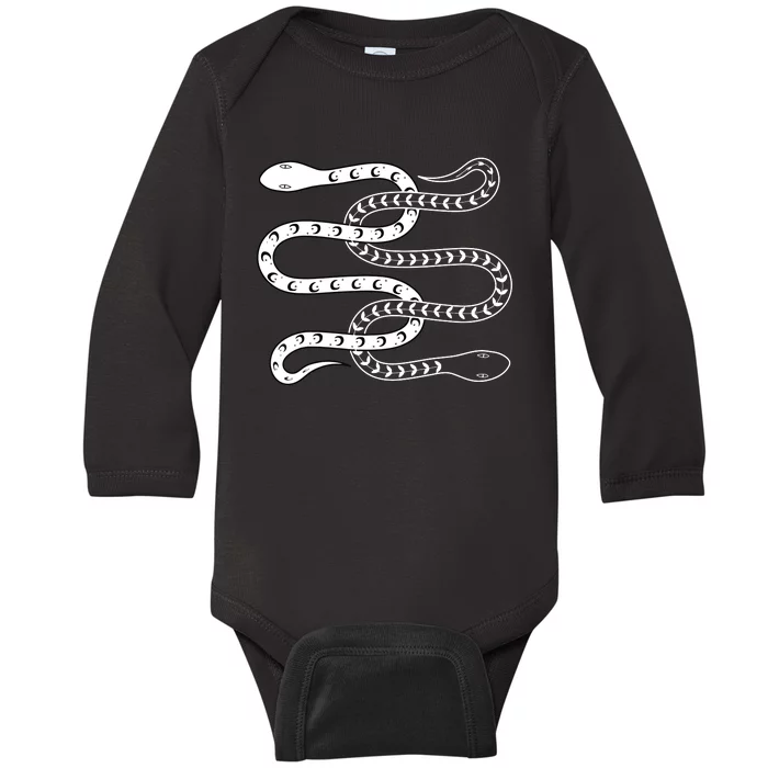 Snake Lover Reptile Fans Herpetologist Ophiologist Ophiology Baby Long Sleeve Bodysuit