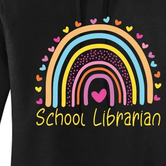 School Librarian Rainbow Women's Pullover Hoodie