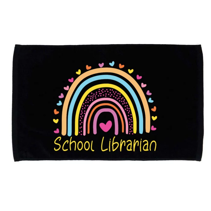 School Librarian Rainbow Microfiber Hand Towel