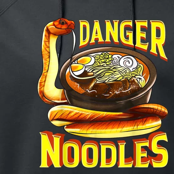 Snake Lover Rattlesnake Danger Noodles Snake Performance Fleece Hoodie