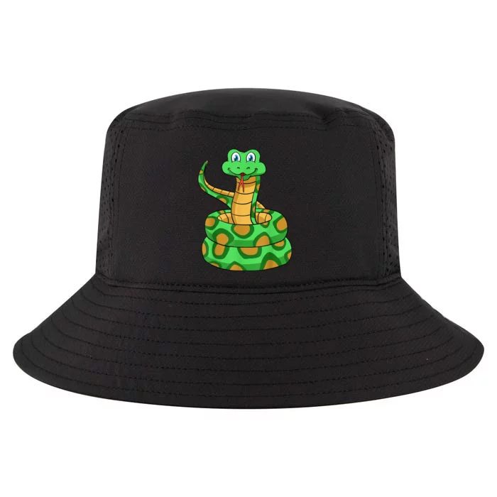 Snake Lover Reptile Cobra Python Boa Herpetologist Cool Comfort Performance Bucket Hat