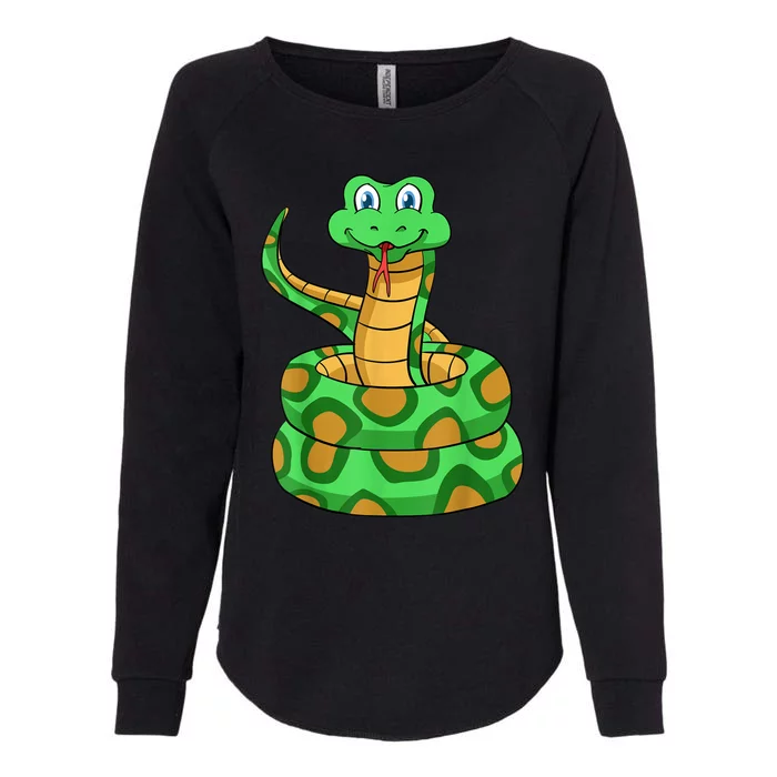 Snake Lover Reptile Cobra Python Boa Herpetologist Womens California Wash Sweatshirt