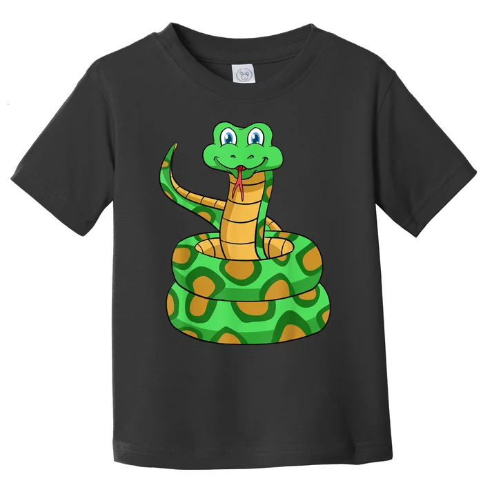 Snake Lover Reptile Cobra Python Boa Herpetologist Toddler T-Shirt