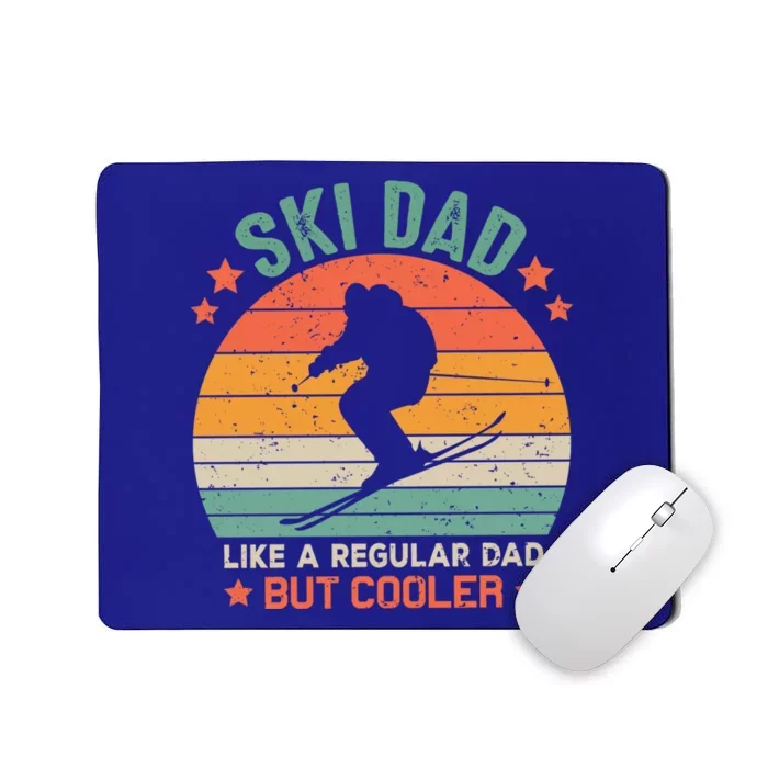 Skiing Lover Retro Ski Dad Like A Regular Dad But Cooler Great Gift Mousepad