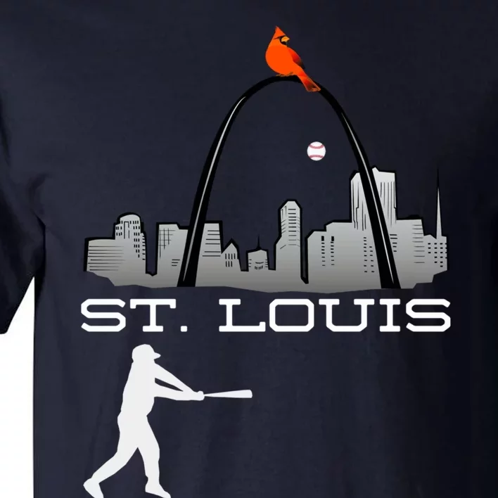 Saint Louis Red Cardinal Baseball Player Tall T-Shirt