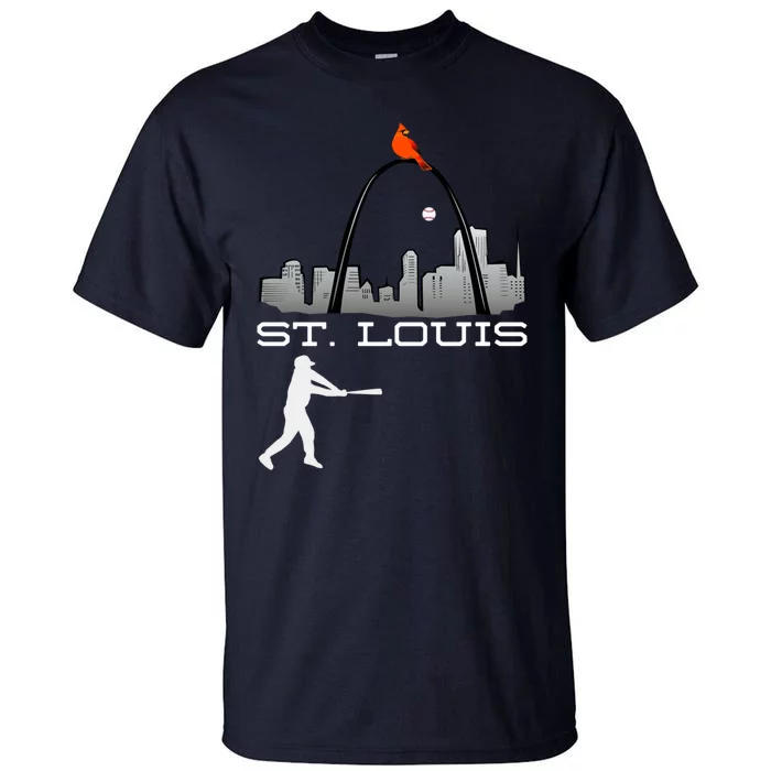 Saint Louis Red Cardinal Baseball Player Tall T-Shirt