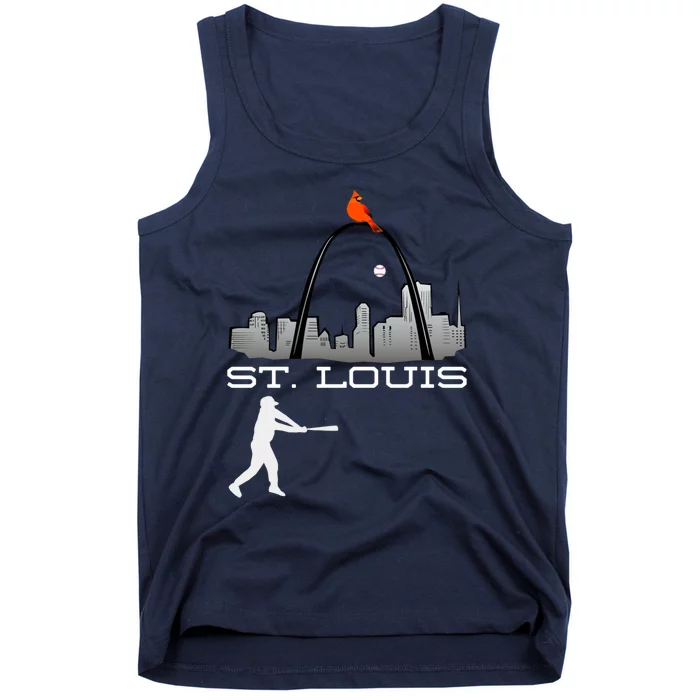 Saint Louis Red Cardinal Baseball Player Tank Top