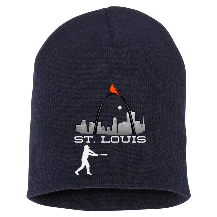 Saint Louis Red Cardinal Baseball Player Short Acrylic Beanie