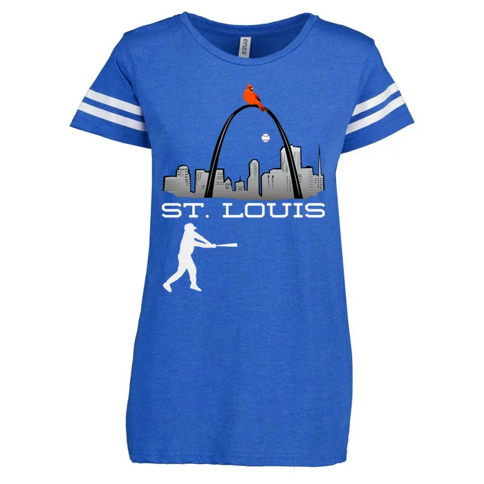 Saint Louis Red Cardinal Baseball Player Enza Ladies Jersey Football T-Shirt