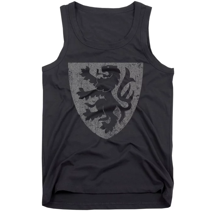 Scottish Lion Rampant Heraldry Shield Scotland Flag Tank Top